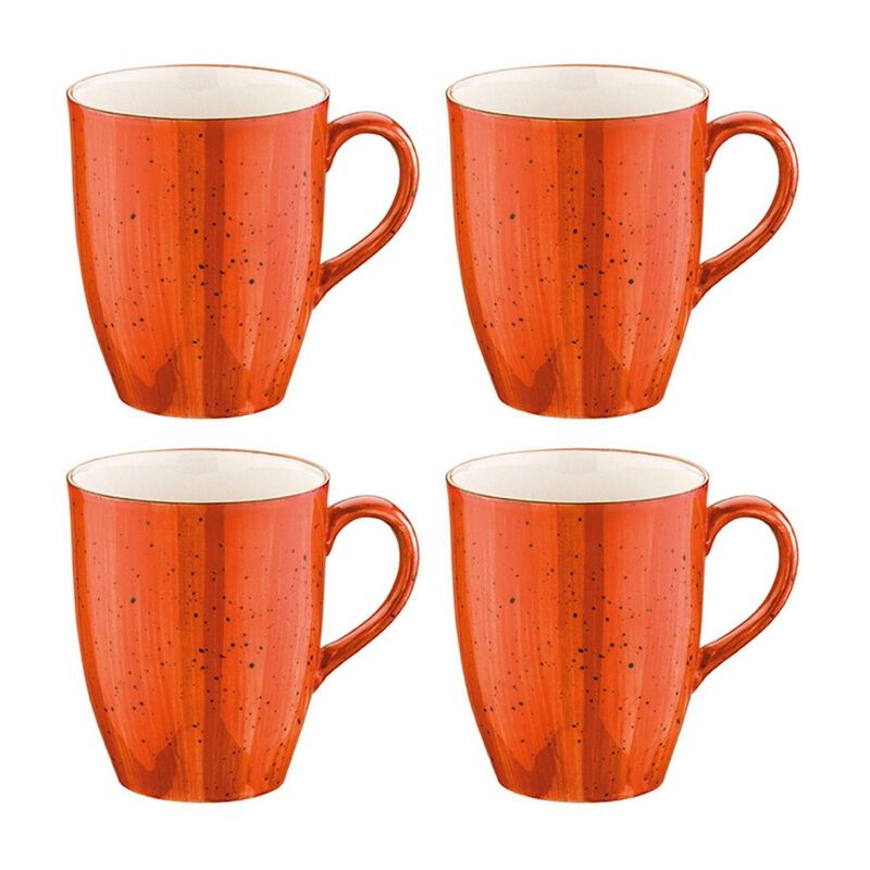 Terracota dia.3.25" h:4.25" 11 oz. Round Terracotta Vitrified Mug (Set of 4) image number 0