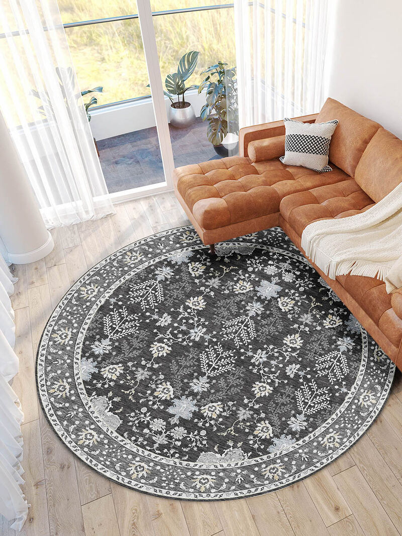 Hatay HY9 Charcoal 8' Rug