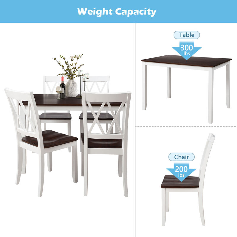 Cescip Farmhouse 5‑Piece Rectangular Dining Set image number 7