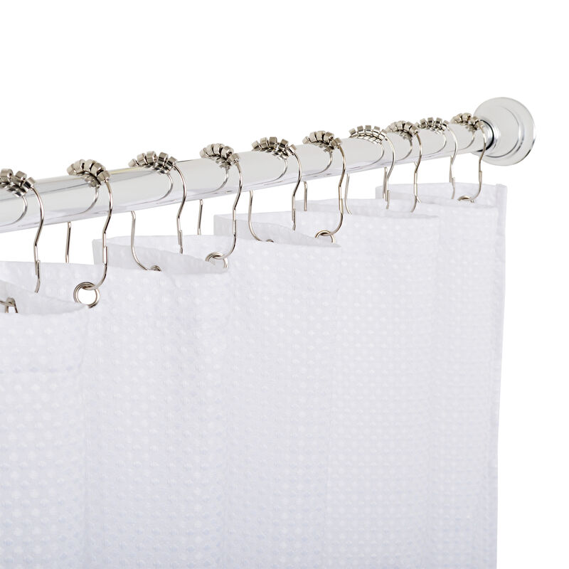Metal Shower Curtain Hooks, Set of 12 image number 4