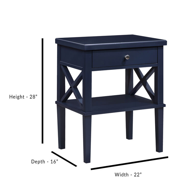 Streamdale Madison Midnight Blue Nightstand