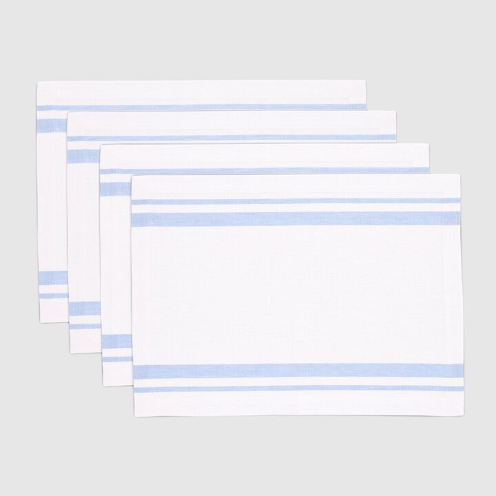 Linen Placemats - French Stripe