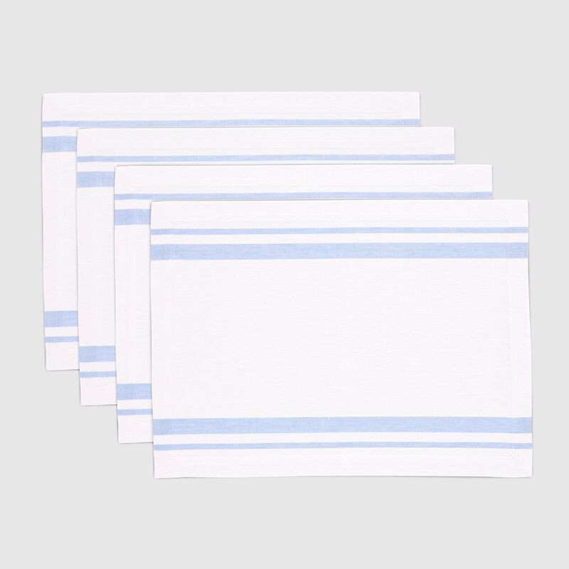 Linen Placemats - French Stripe image number 0