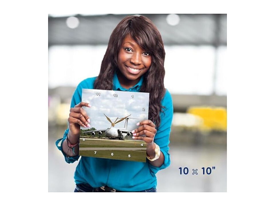 Air Force Galaxy Cargo Aircraft Aviation Wall Clock 10 Inch Home Decor