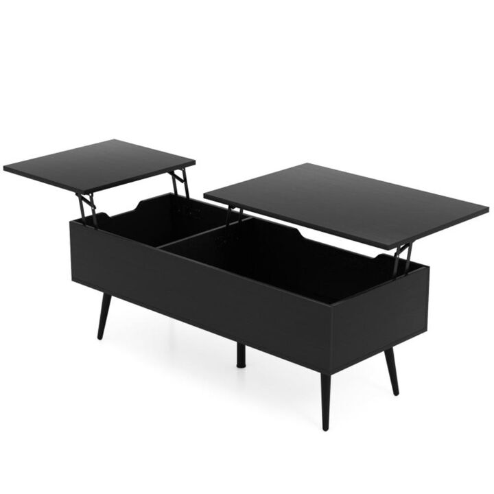 Hivvago 47 Inch Lift Top Coffee Table with 2 Hidden Compartments