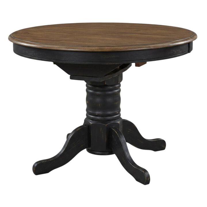 Liberty Furniture Carolina Crossing 3 Piece Pedestal Table Set in Rubberwood Solids