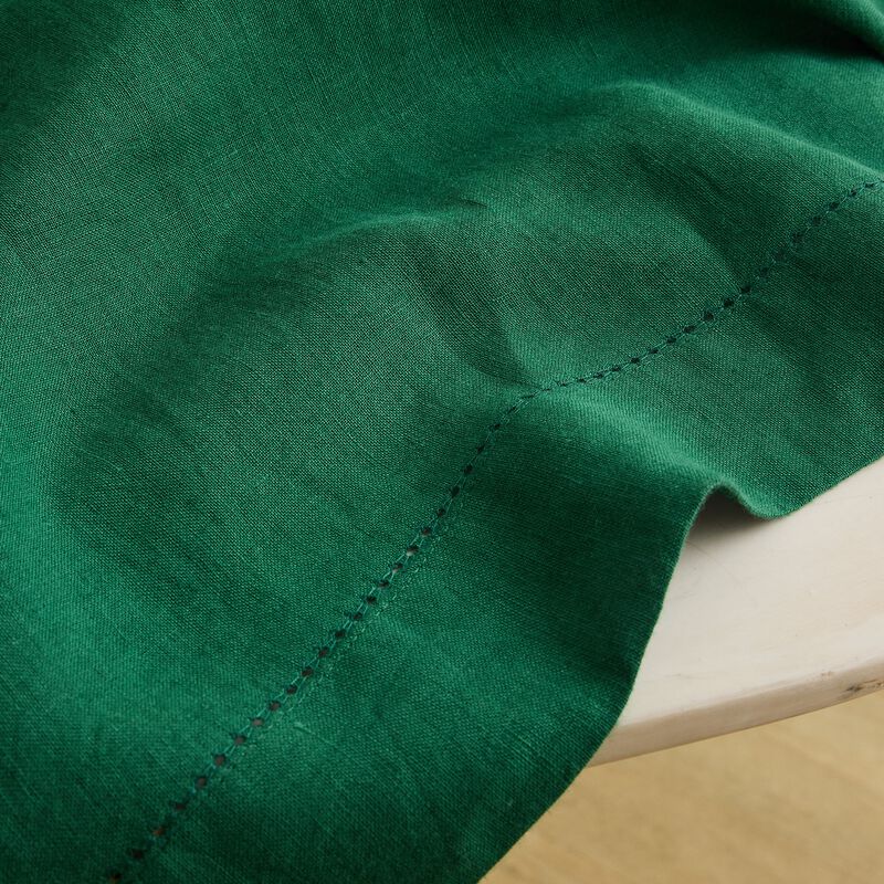 Linen Round Tablecloth - Sonoma Hemstitch image number 1