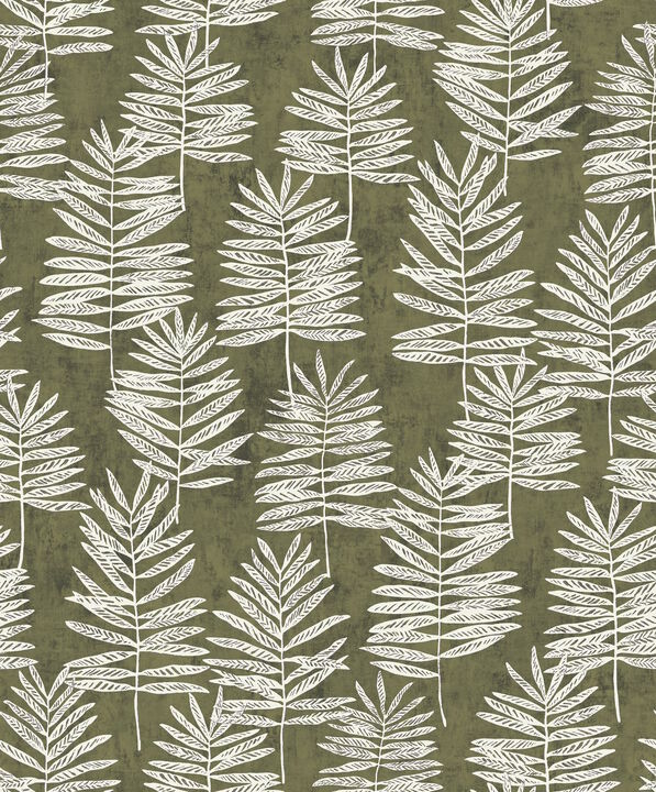 Zen Tumbling Leaf Green Wallpaper DWP0365-01