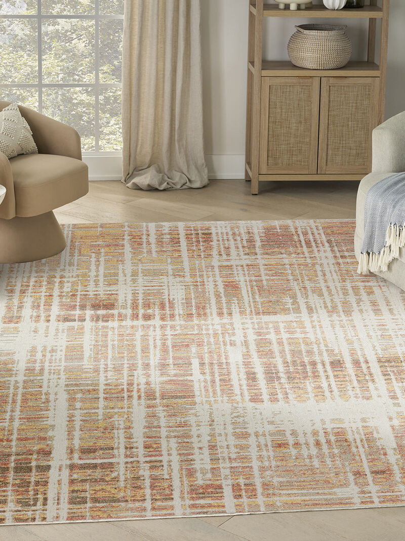 Washable Decor WSD07 Beige/Peach 7'10" x 10' Rug