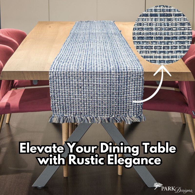 Park Designs Denim Tweed Table Runner image number 1