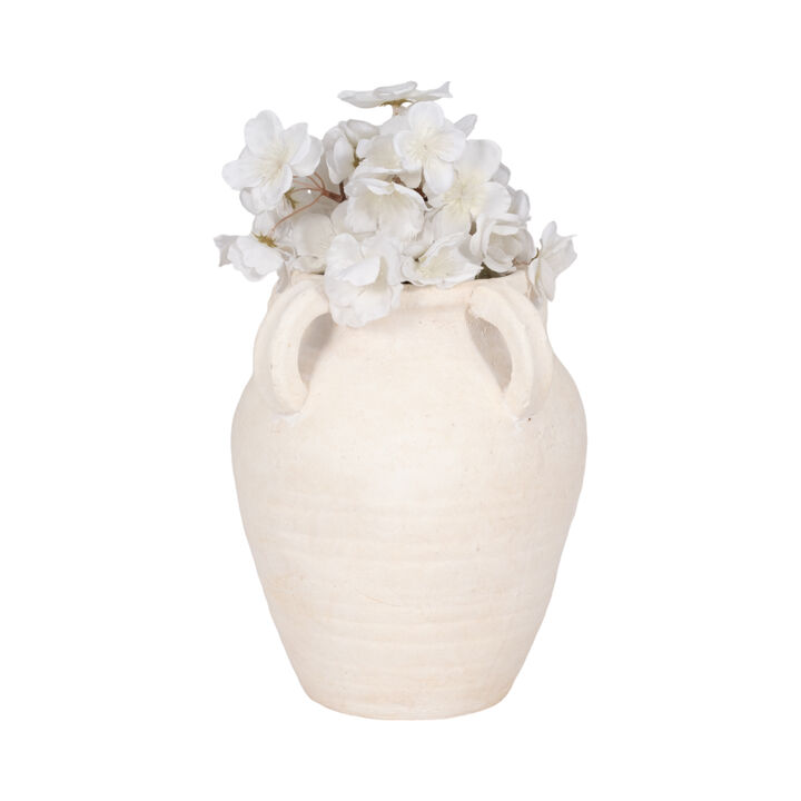 10" Multi Handle Jug, White