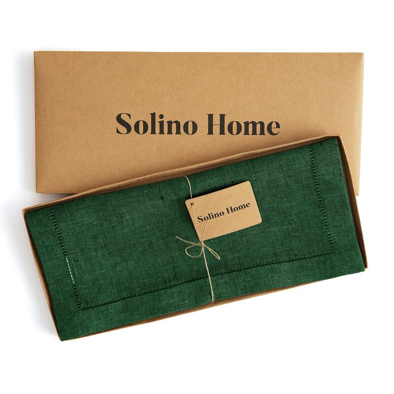 Christmas Linen Table Runner - Milan, Solino Home