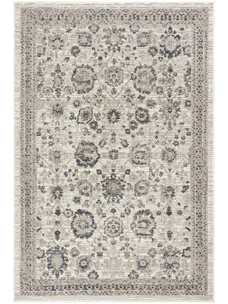 Eco Cycle ECY02 Ivory/Multicolor 5'3" x 7'3" Rug