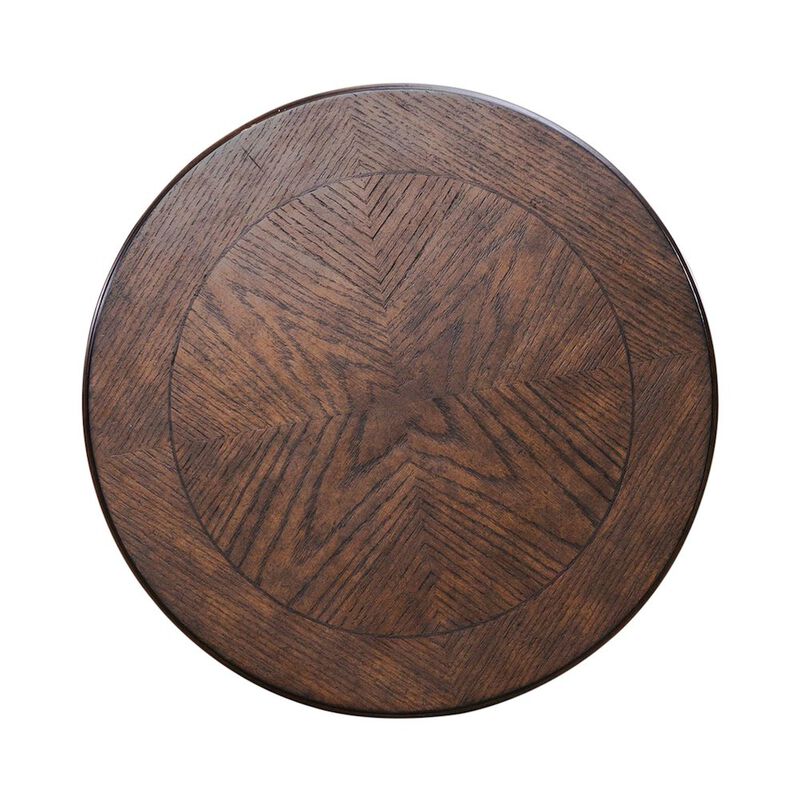 Liberty Furniture Allington Round End Table for Living Room - Satin Sienna image number 2