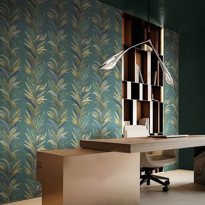 Ornamenta Tree Leaf Green Wallpaper 35905