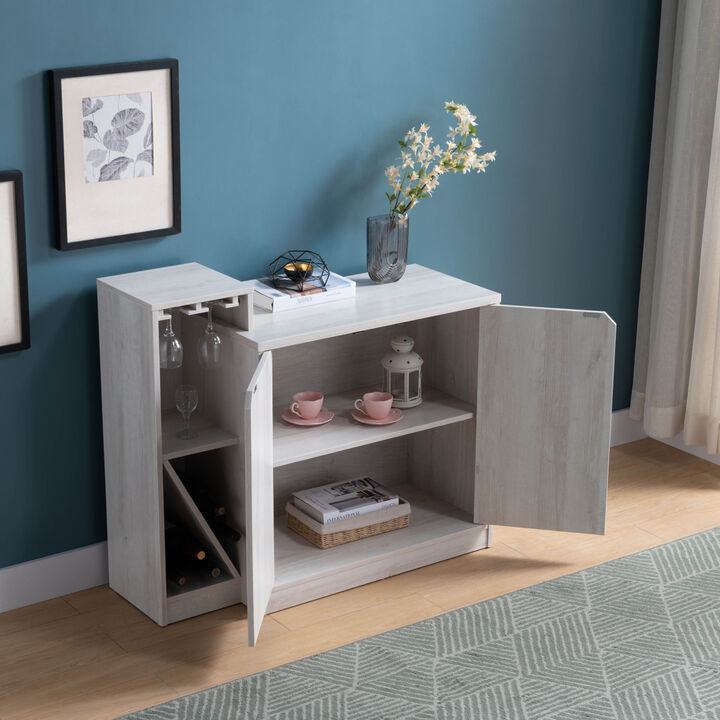 Wine Cabinet White Oak