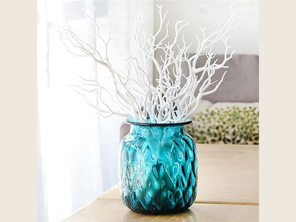 10 Piece White Artificial Greenery Stems Wedding Centerpiece Decor