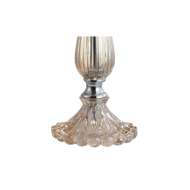 Chloe 32.5" Glass LED Table Lamp, Champagne (Set of 2)
