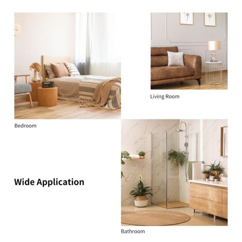 Hivvago Metal Frame Wall-Mounted Rectangle Mirror