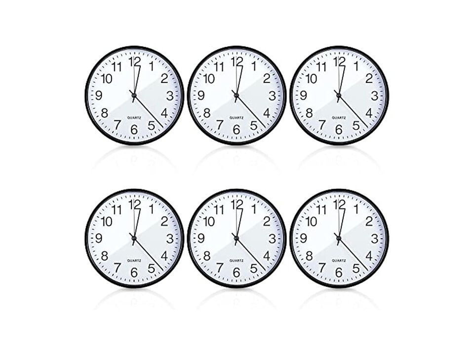 Pcs Bulk Black Wall Clock 10 Inch Silent Non Ticking Easy Read Modern