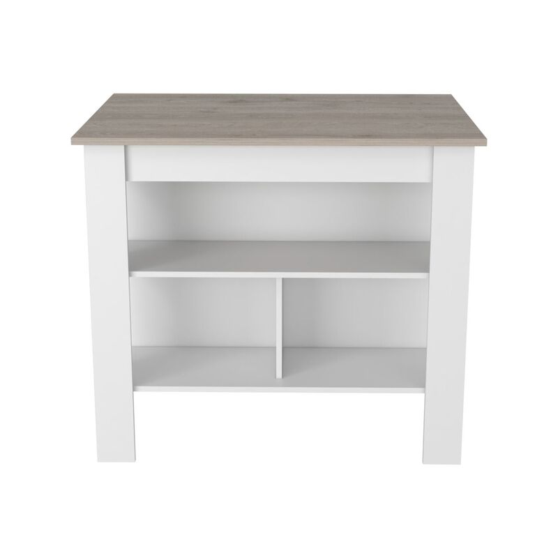 DEPOT E-SHOP Antibacterial Delos Kitchen Island