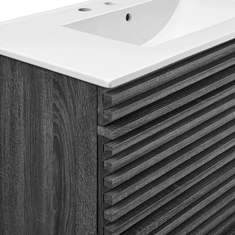 Render 36" Wall-Mount Bathroom Vanity image number 6