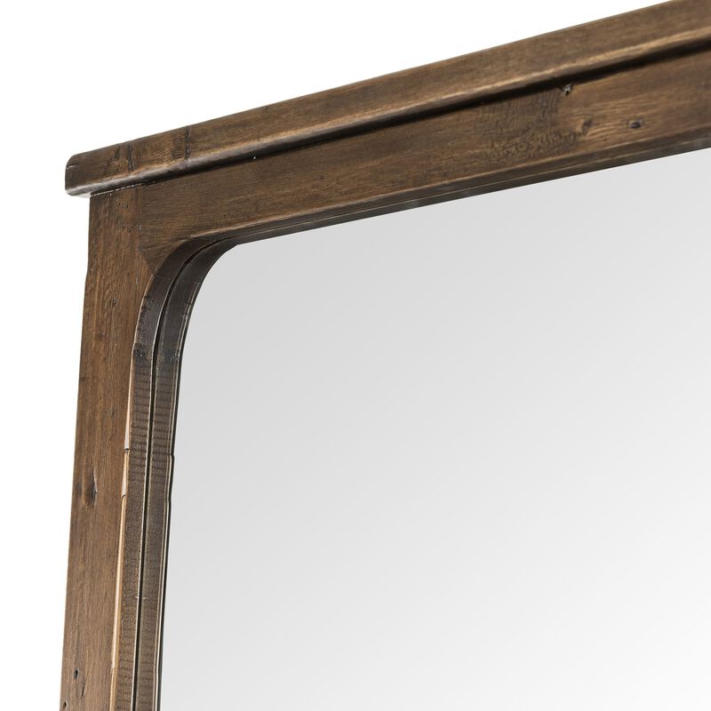 Orleans Aged Pine Floor Mirror