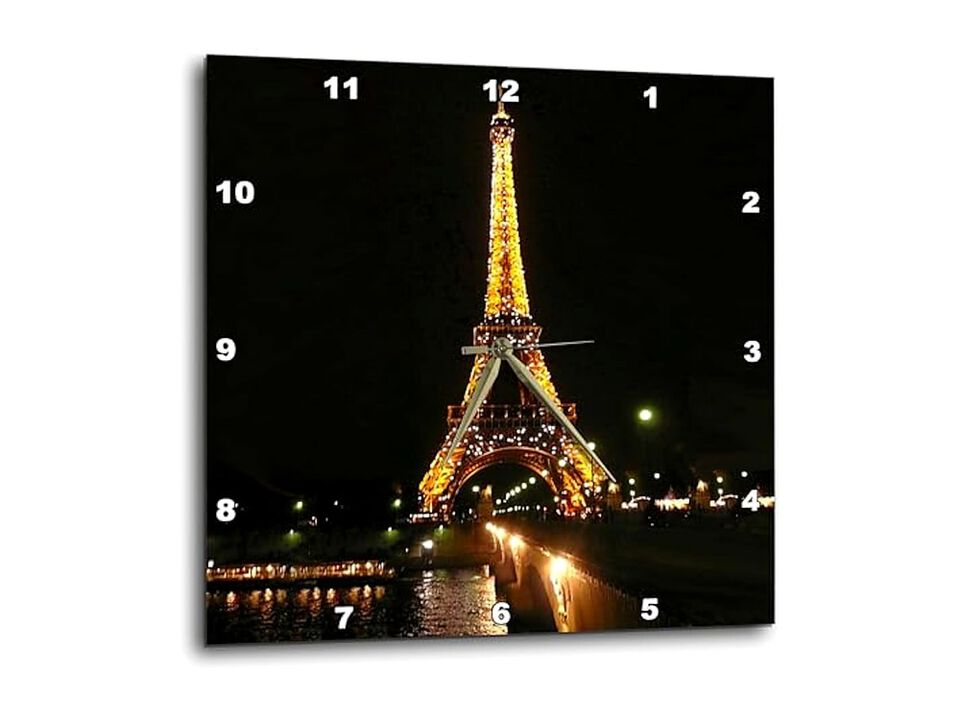Eiffel Tower Wall Clock 10 Inch Home Decor