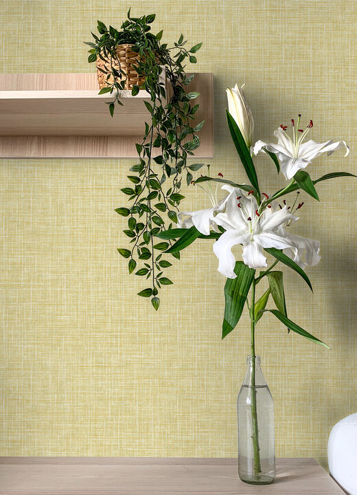 Emerson Yellow Linen Wallpaper (Set of 2)