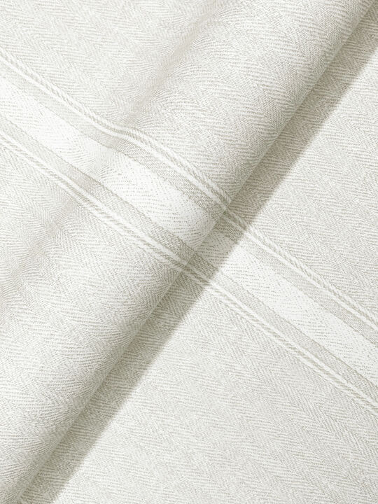 Linette Beige Fabric Stripe Wallpaper