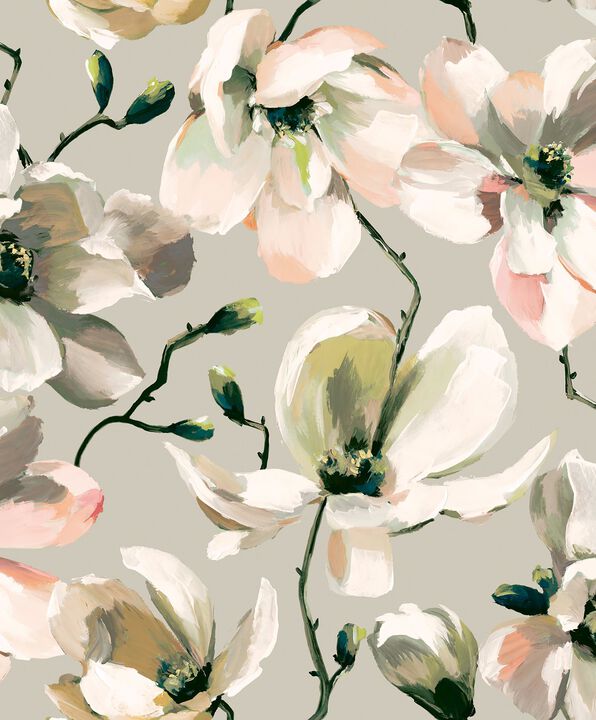 Flora Cherry Blossom Green Wallpaper 47464