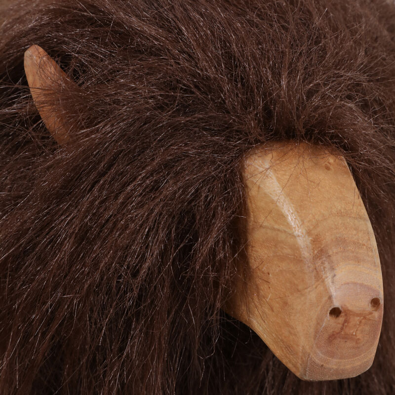 10x8" Faux Fur Highland Cow image number 5