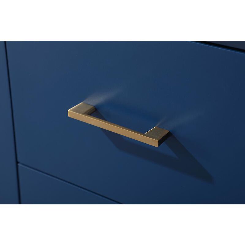 Elegant Kitchen and Bath 72 Inch Double Bathroom Vanity In Blue