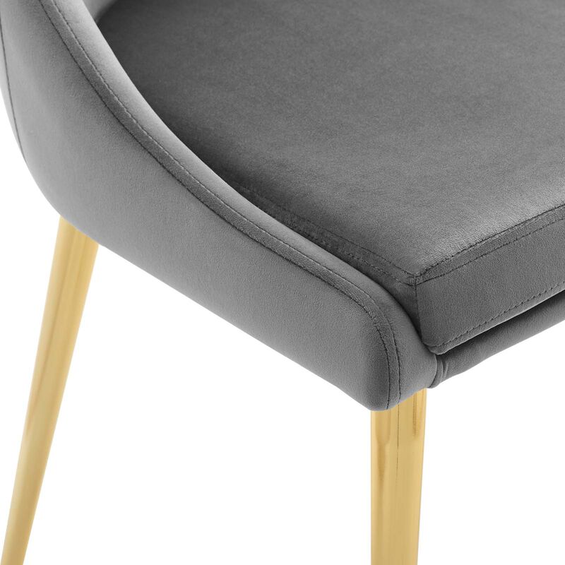 Viscount Modern Accent Performance Velvet Dining Chair image number 4
