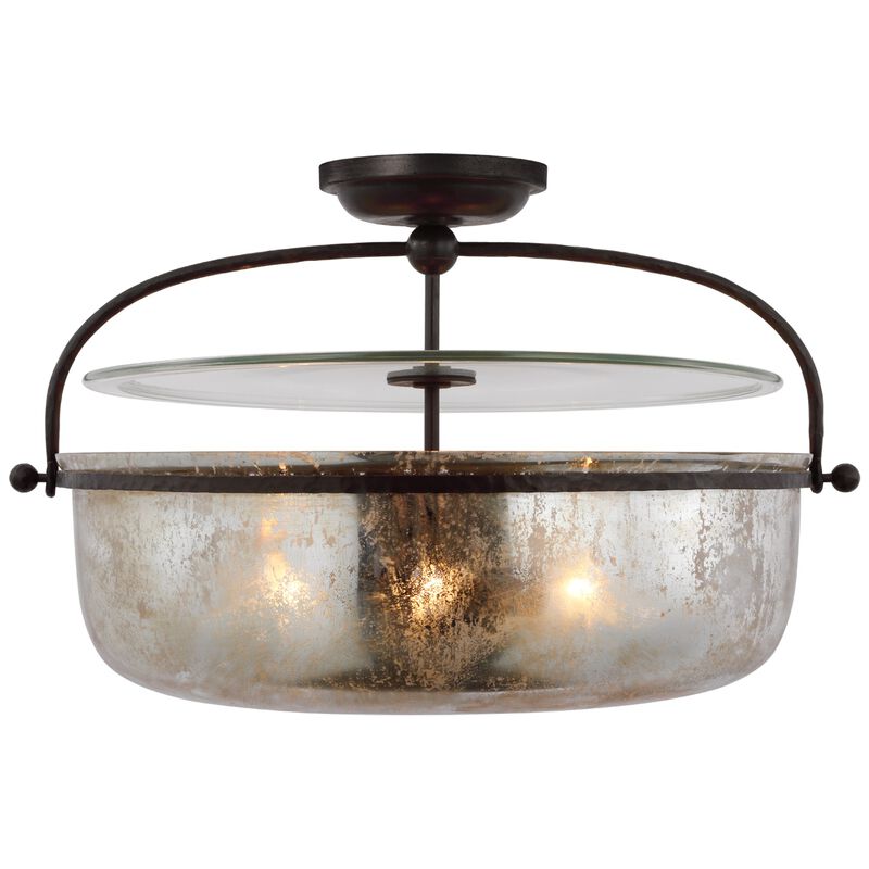 Lorford Lrg Semi Flush Lantern