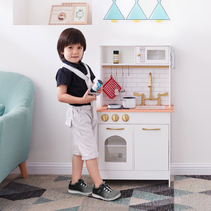 Teamson Kids Little Chef Boston Classic Play Kitchen & Cookware, White image number 8