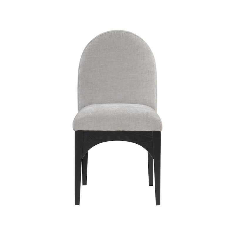 Meridian Furniture Waldorf Grey Chenille Fabric Dining Chair