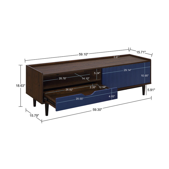 Duane Blue TV Stand