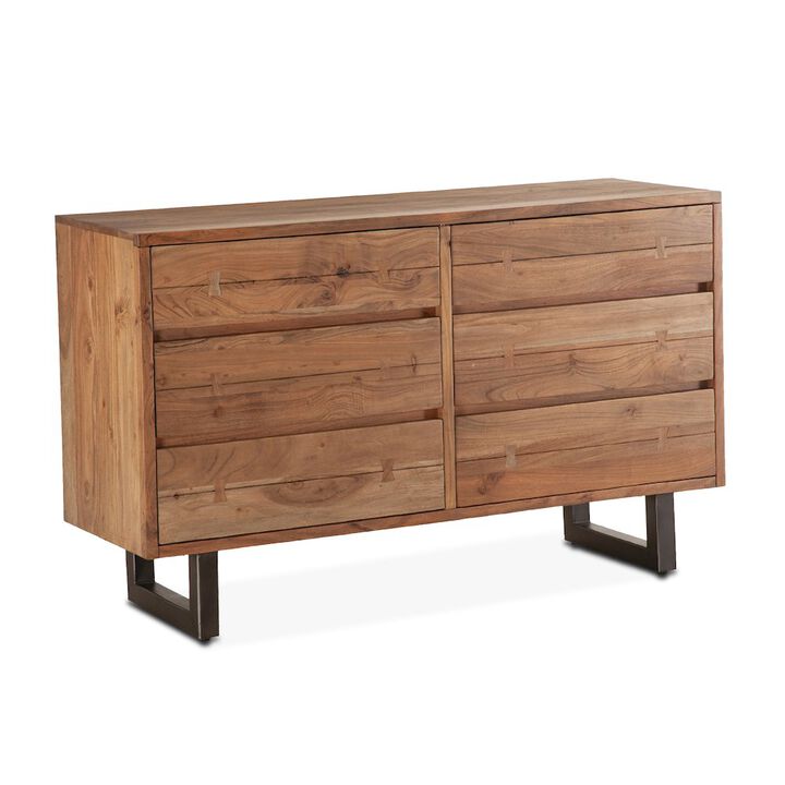 World Interiors Glenwood Dresser in Smoked Acacia
