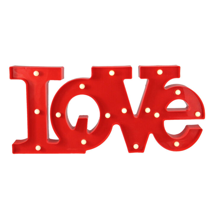 20" Red 'LOVE' LED Valentine's Day Marquee Wall Sign