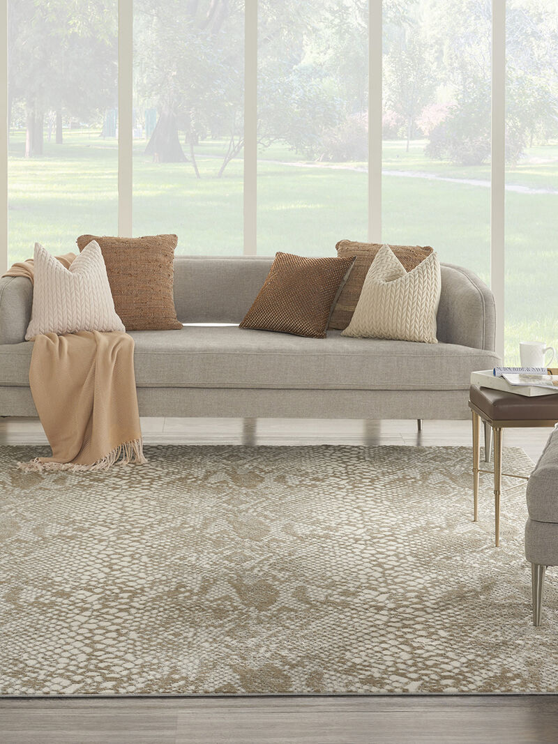 Solace SLA06 Ivory/Beige 8' x 10' Rug