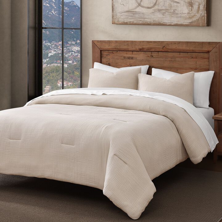 Cotton Voile Sable King Comforter Set