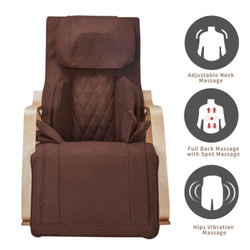 Comfortable Lounge Chair with Massage Function and Soft Cotton Cushion