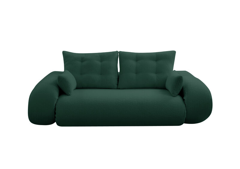 Merax Teddy Fabric Foam-Filled Sleeper Lazy Sofa Couch