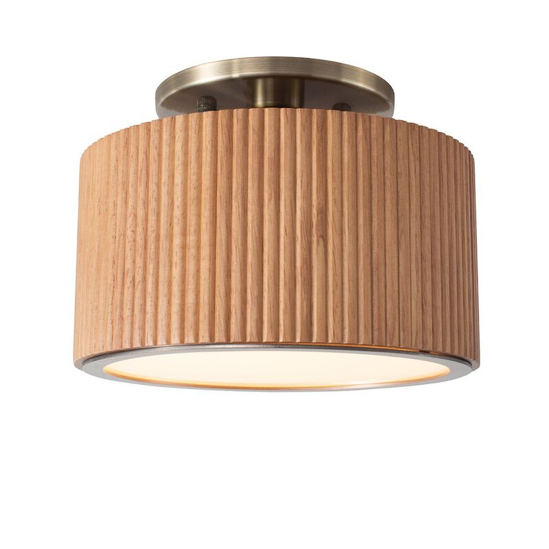 NOVA OF CALIFORNIA Tambo Semi-Flush Mount Ceiling Light - Natural Ash