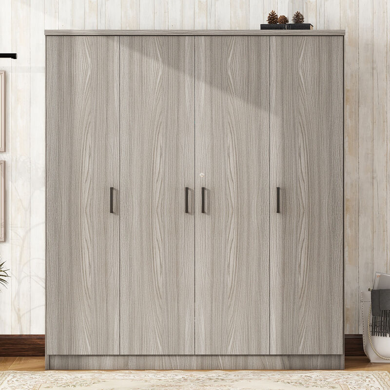 Merax 4-Door Wardrobe with 1 Drawer
