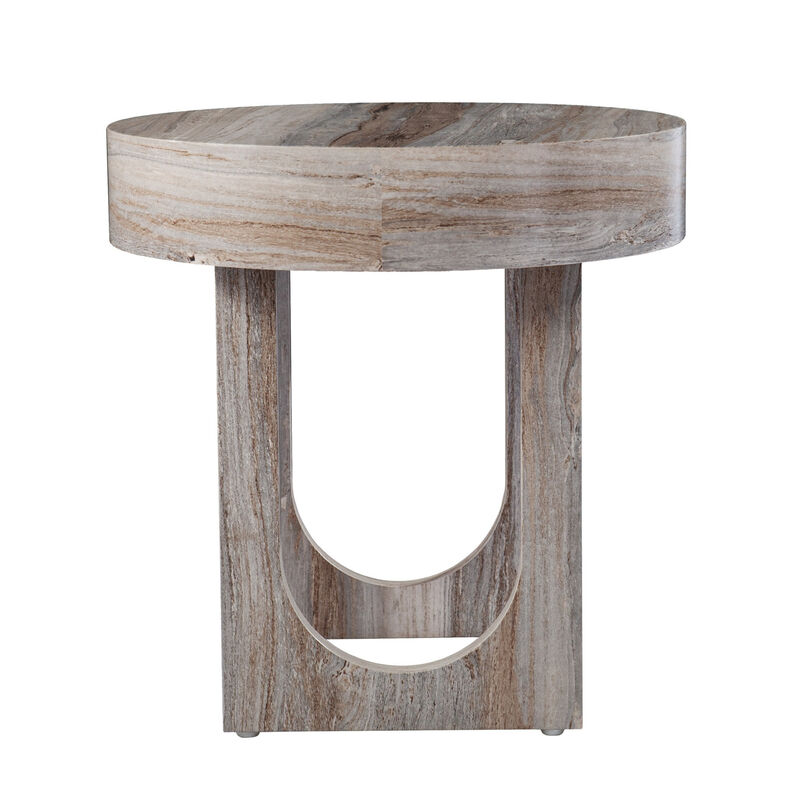 Solid Wood Round Side Table, Ideal for Sofa, Bedside, or Entryway Spaces