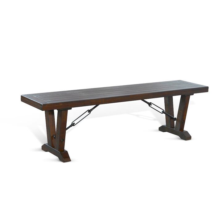 Sunny Designs Yellowstone Bench with Turnbuckles, Buckskin