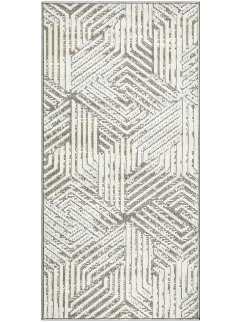Grafix GRF39 Gray 2'3" x 10' Rug