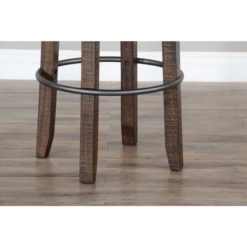 Sunny Designs Bar Swivel Stool, Cushion Seat